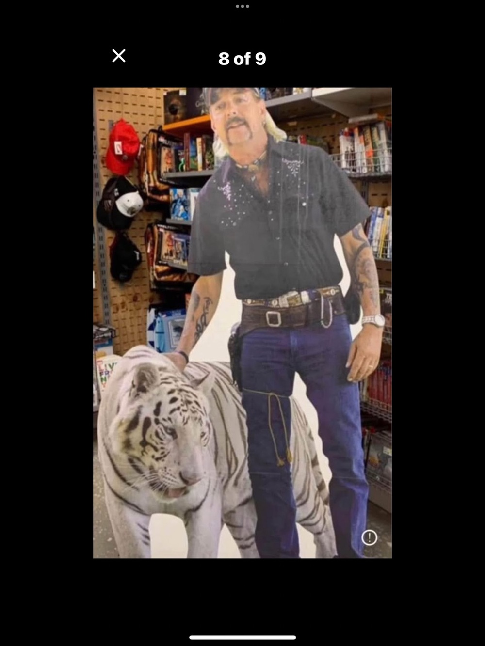 Cardboard Cutout of joe exotic with White Tiger - Life-Size Display